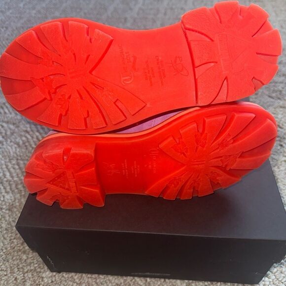 Women’s John Fluevog Boots - Derby Swirl Orchid- 7th Heaven & Eyelet - sz 7 NEW - Picture 6 of 6